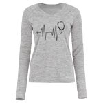 Women's Electrify CoolCore® Long Sleeve V-Neck T-Shirt Thumbnail