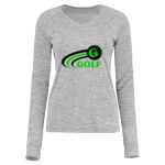 Women's Electrify CoolCore® Long Sleeve V-Neck T-Shirt Thumbnail