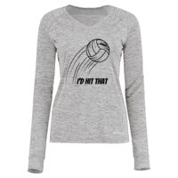 Women's Electrify CoolCore® Long Sleeve V-Neck T-Shirt Thumbnail